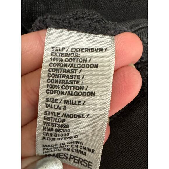 James Perse Size Large/ 3 Dark Gray Cotton Sweatshirt Kangaroo Pockets - Picture 5 of 6